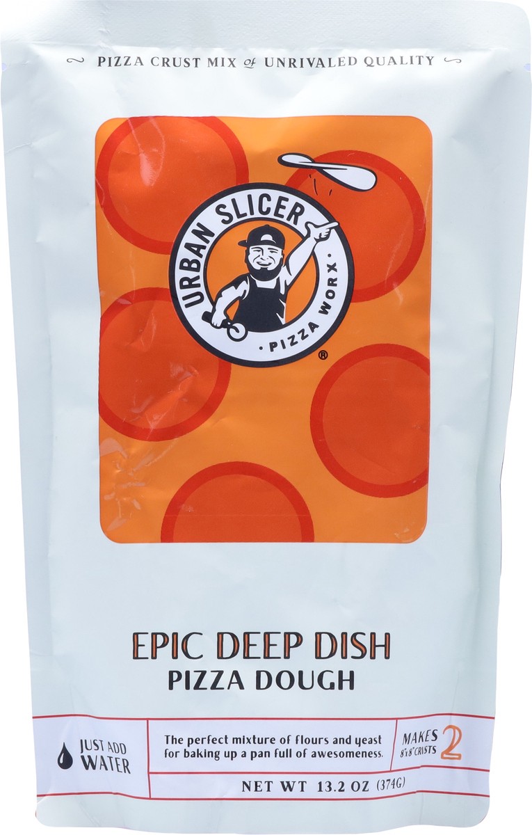 slide 5 of 9, Urban Slicer Epic Deep Dish Pizza Dough Mix 13.2 oz, 13.2 oz