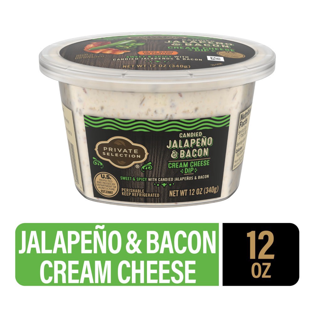 slide 2 of 2, Private Selection Candied Jalapeno & Bacon Cream Cheese Dip, 12 oz