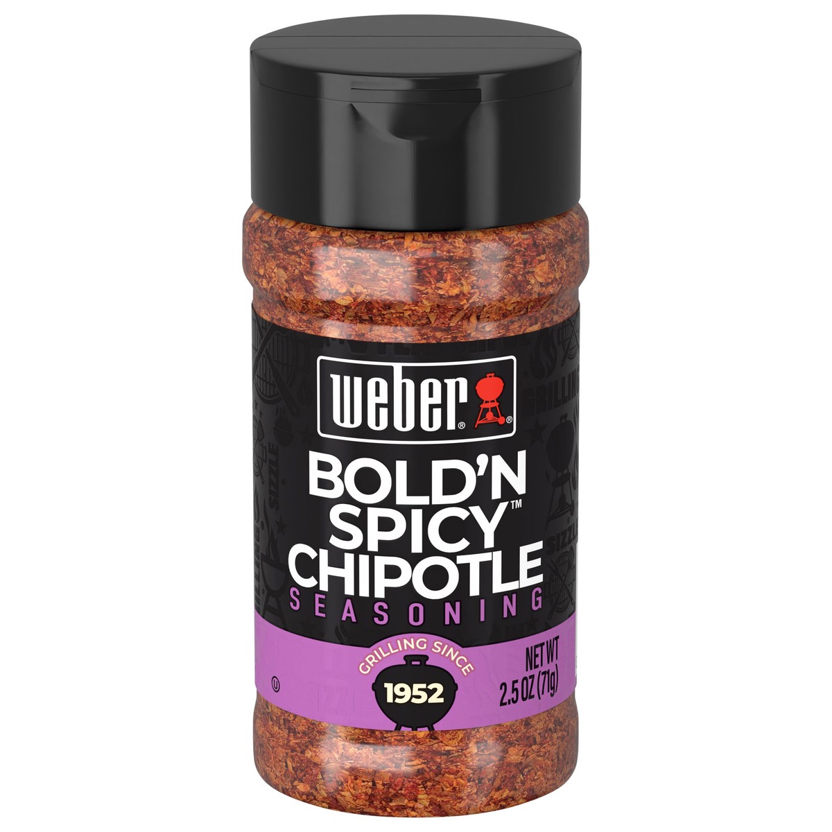slide 1 of 1, Weber Bold'N Spicy Chipotle Seasoning, 2.5 oz