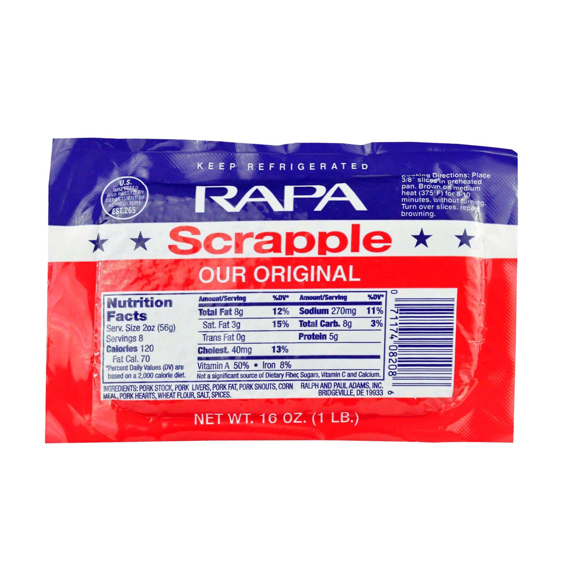 slide 1 of 3, Rapa Scrapple Original Scrapple- 16 oz, 16 oz