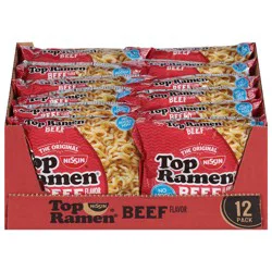 Nissin® Top Ramen® ramen noodle soup, beef flavor
