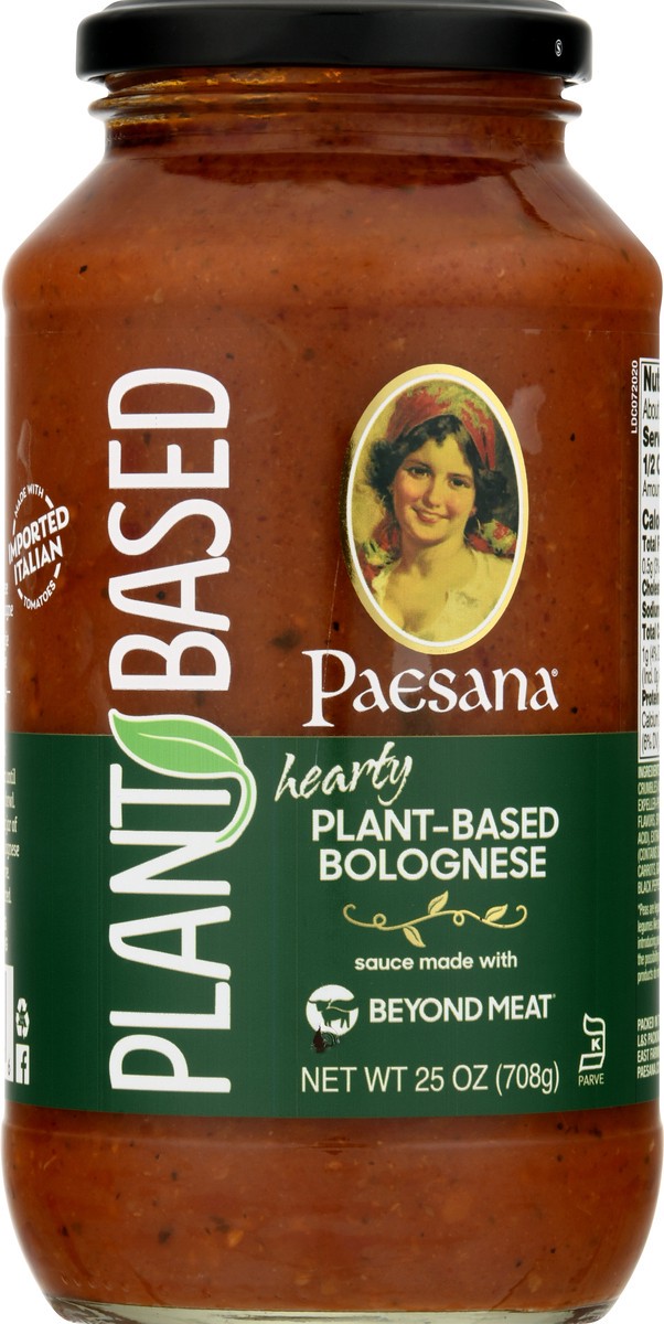 slide 9 of 11, Paesana Plant-Based Bolognese Sauce 25 oz, 25 oz