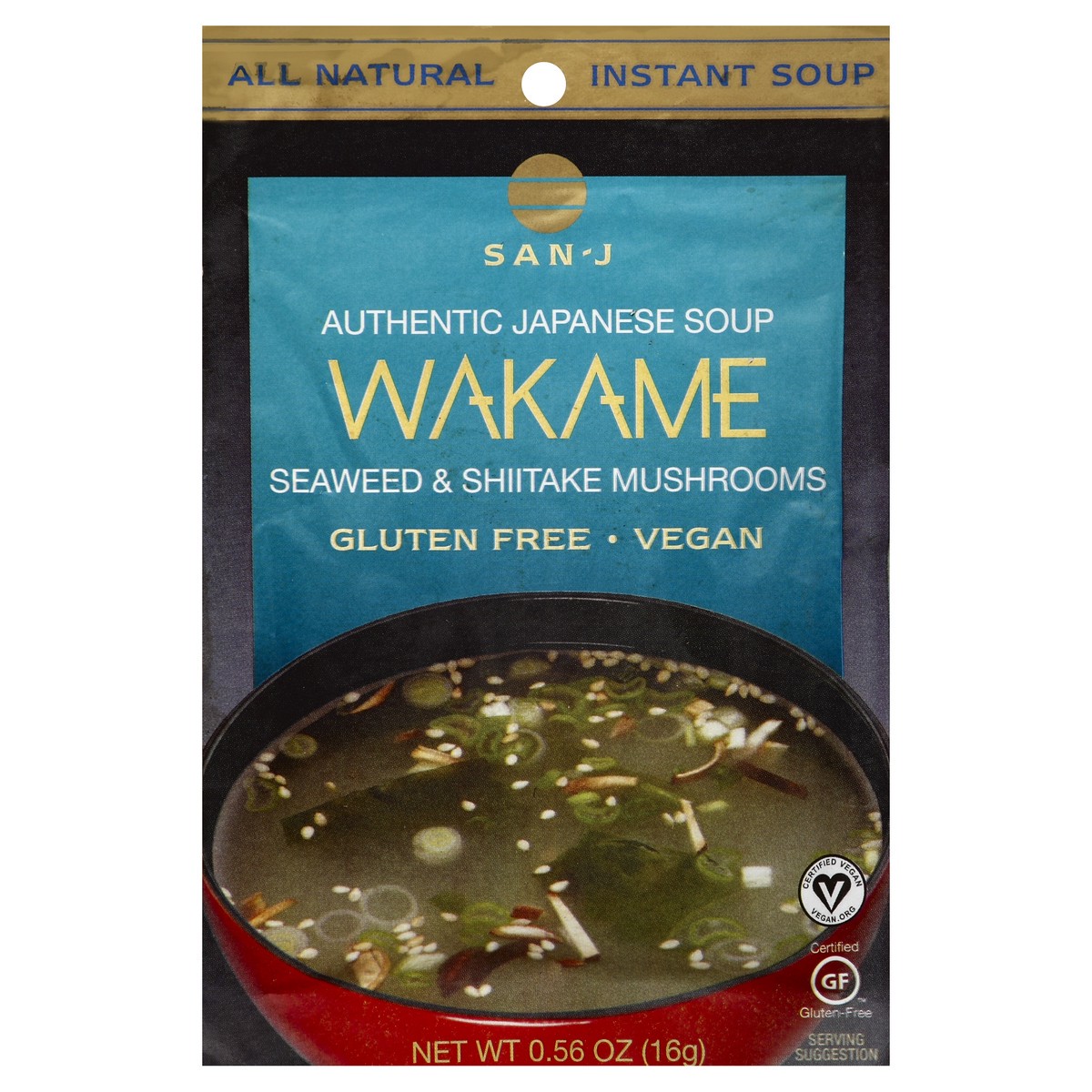 slide 3 of 3, San-J Broth Pktwakame, 0.56 oz