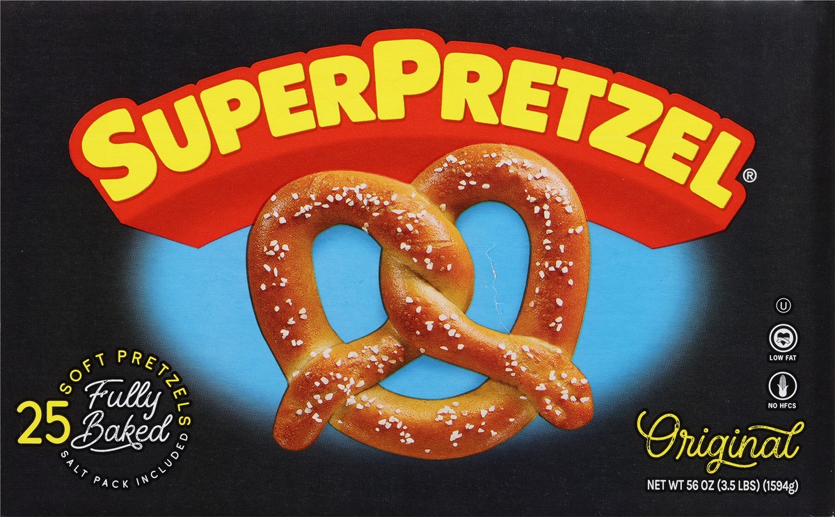 slide 5 of 9, SuperPretzel Original Fully Baked Soft Pretzels, 25 ct