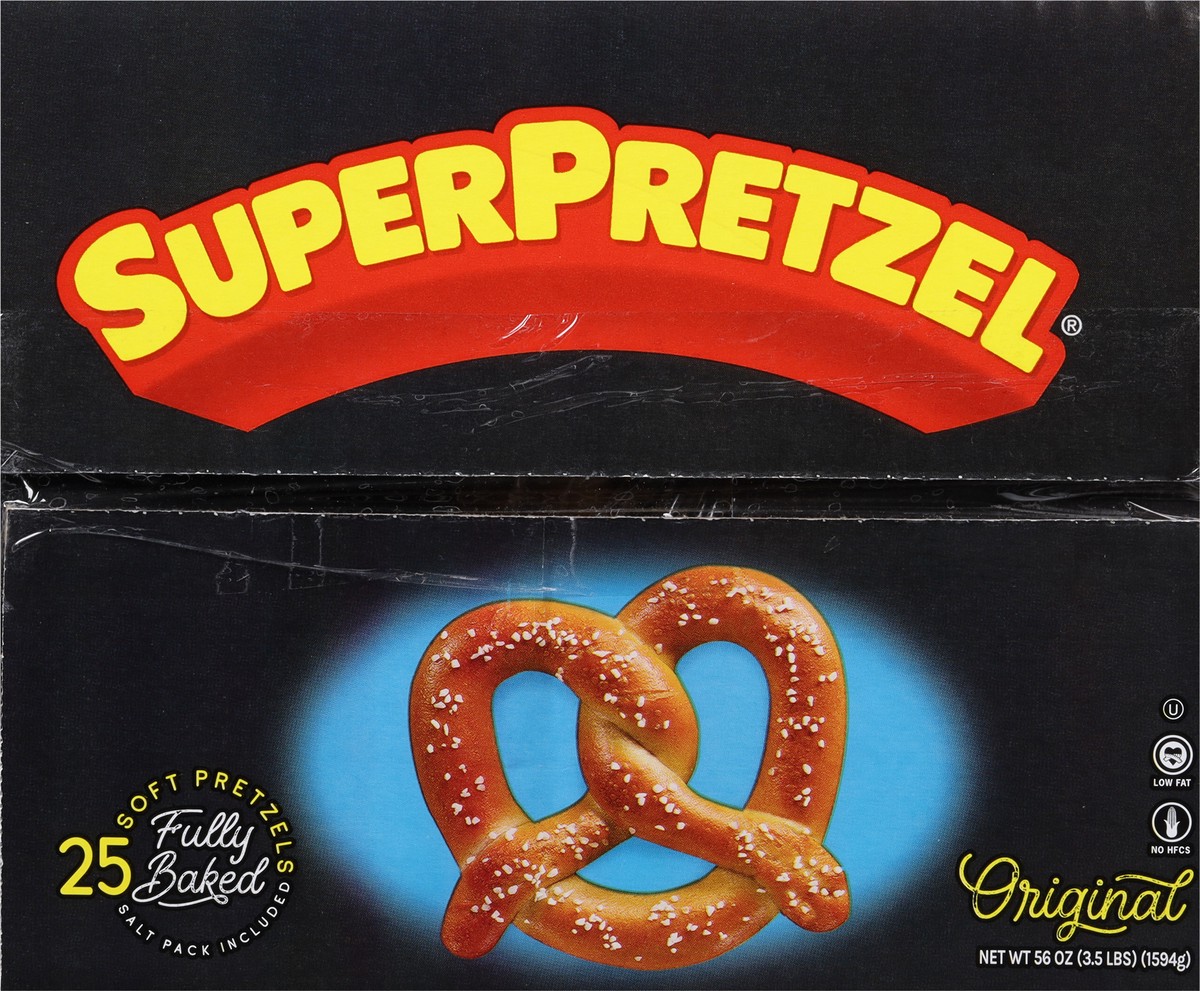 slide 9 of 9, SuperPretzel Original Fully Baked Soft Pretzels, 25 ct