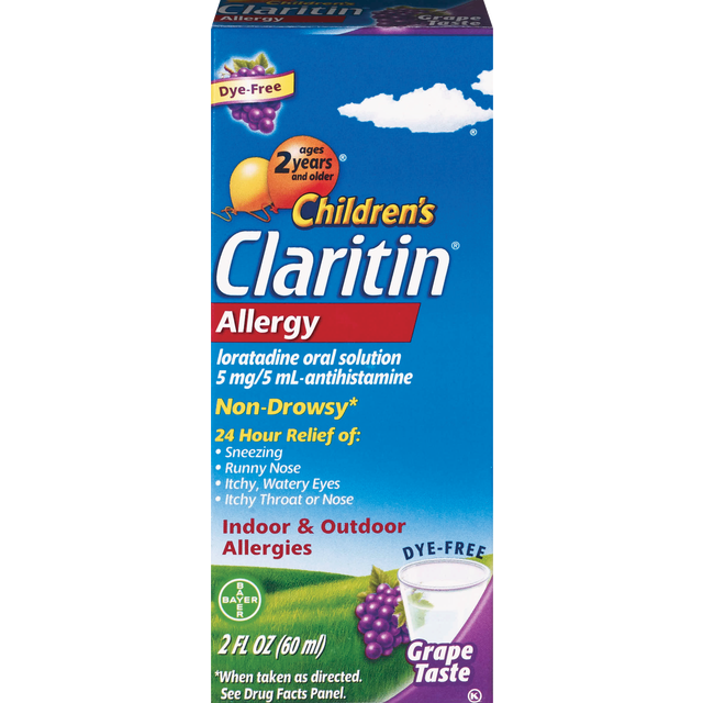 slide 1 of 1, Claritin Allergy Relief Children Loratadn 5Mg Liq24Hrgrp, 2 fl oz