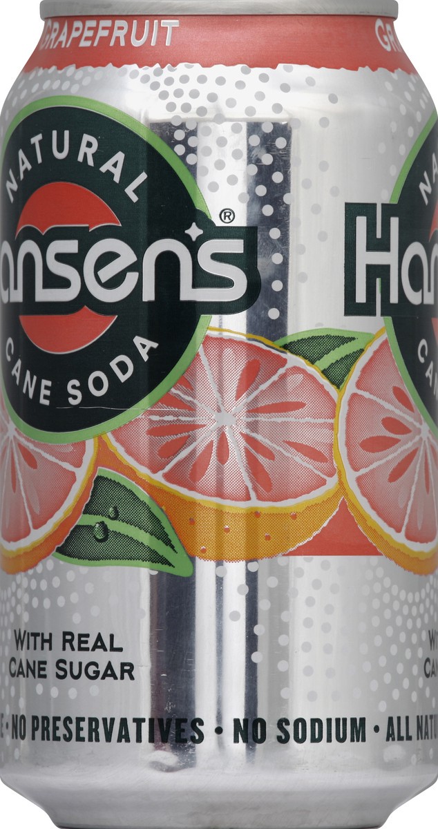 slide 3 of 4, Hansen's Natural Grapefruit Soda, 6 ct