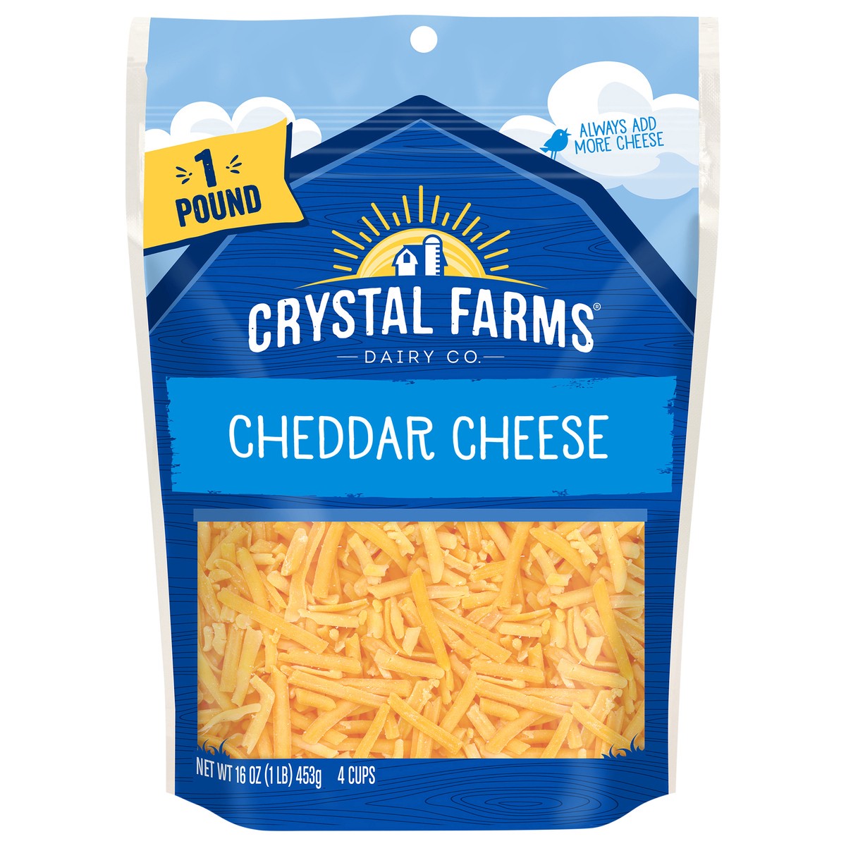 slide 1 of 6, Crystal Farms Cheese, 16 oz