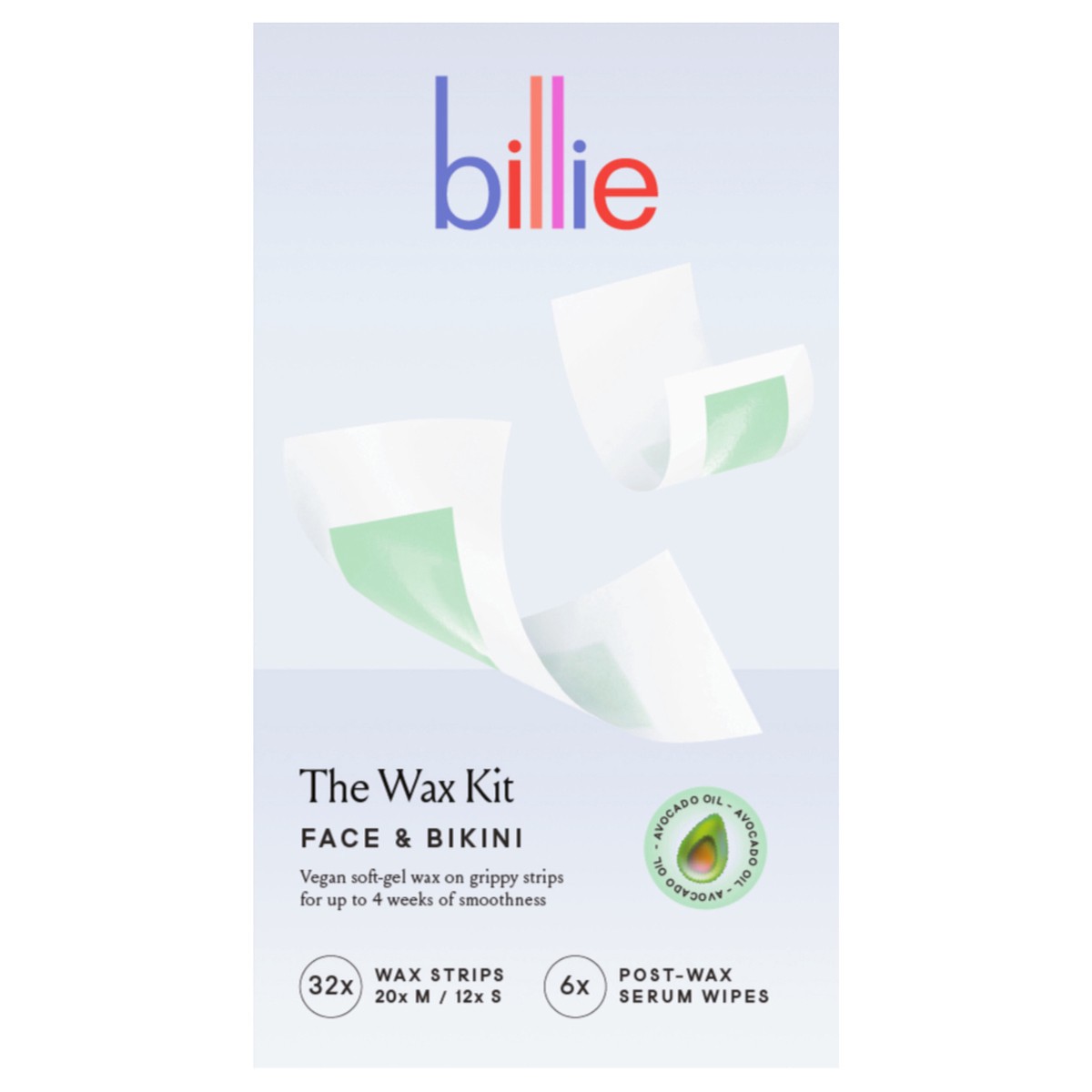 slide 2 of 2, Billie Wax Kit Face & Bikini, 1 ct