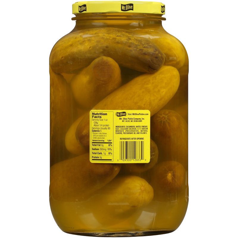 slide 2 of 4, Mt. Olive Kosher Dill Pickles, 128 fl oz