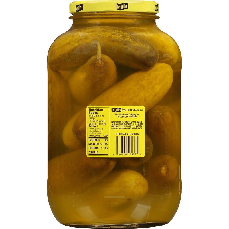 slide 4 of 4, Mt. Olive Kosher Dill Pickles, 128 fl oz