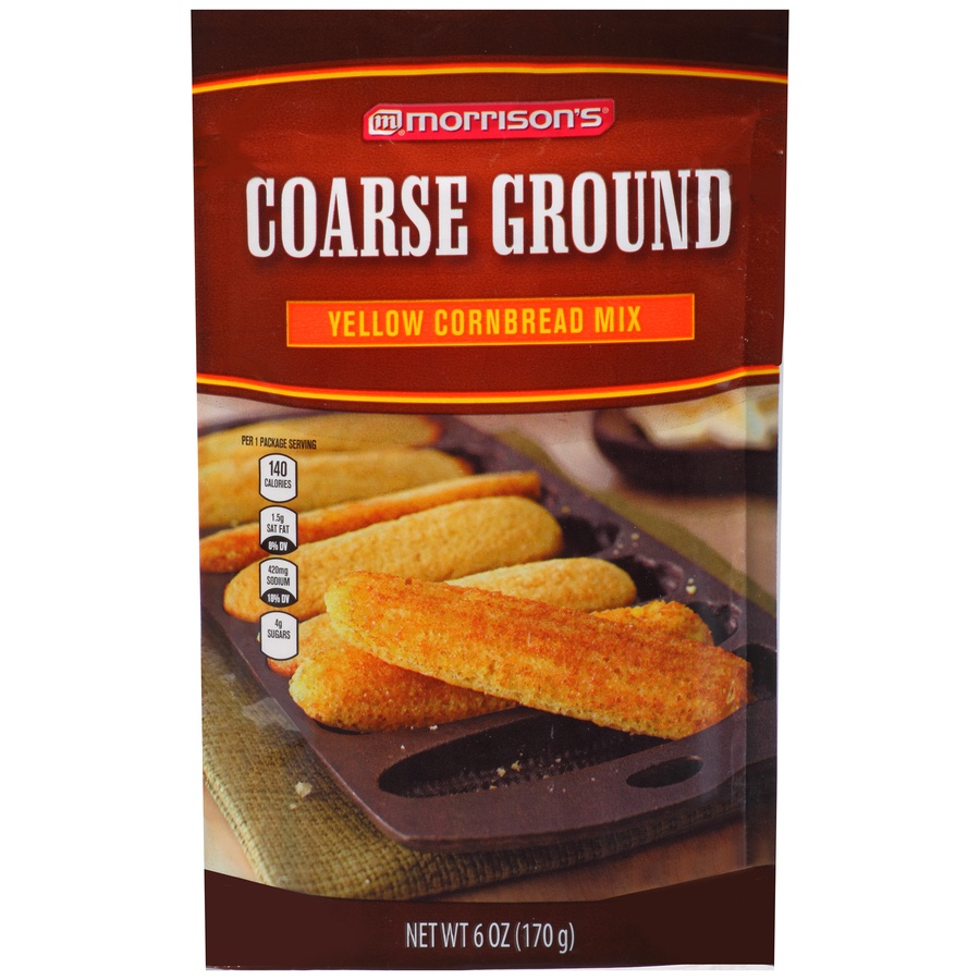 slide 1 of 1, Morrison's Coarse Ground Yellow Corn Bread Mix, 6 oz
