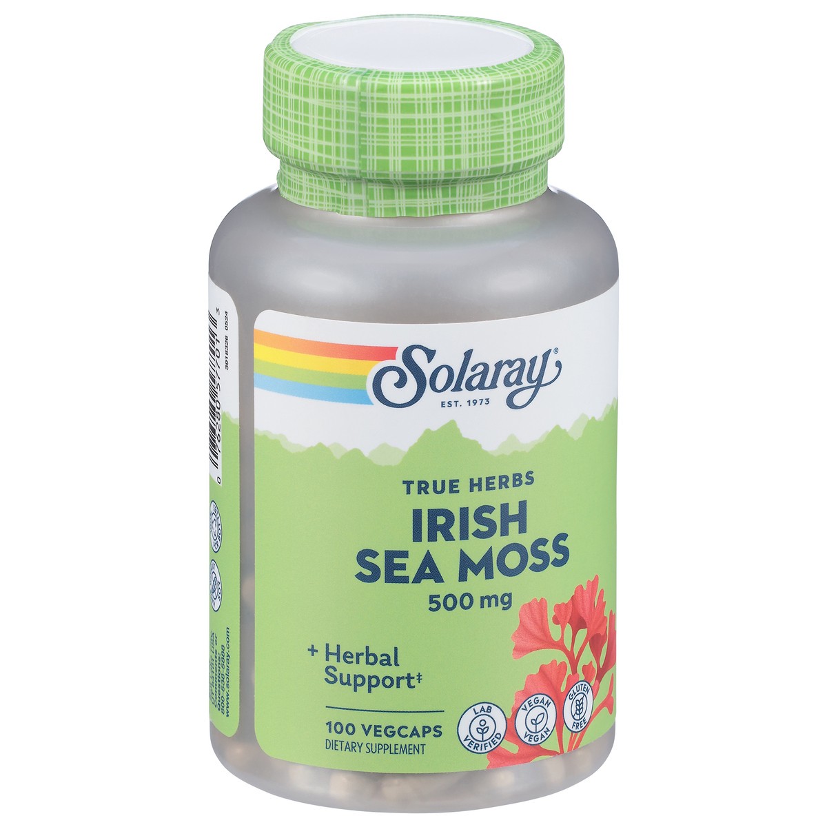 slide 3 of 13, Solaray True Herbs 500 mg Irish Sea Moss 100 Vegcaps, 100 ct