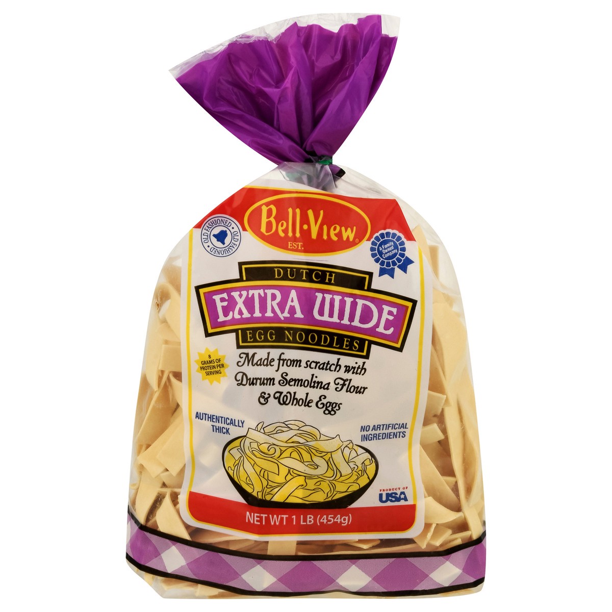 slide 1 of 14, Bell-View Dutch Egg Noodles Extra Wide 1 lb, 1 lb