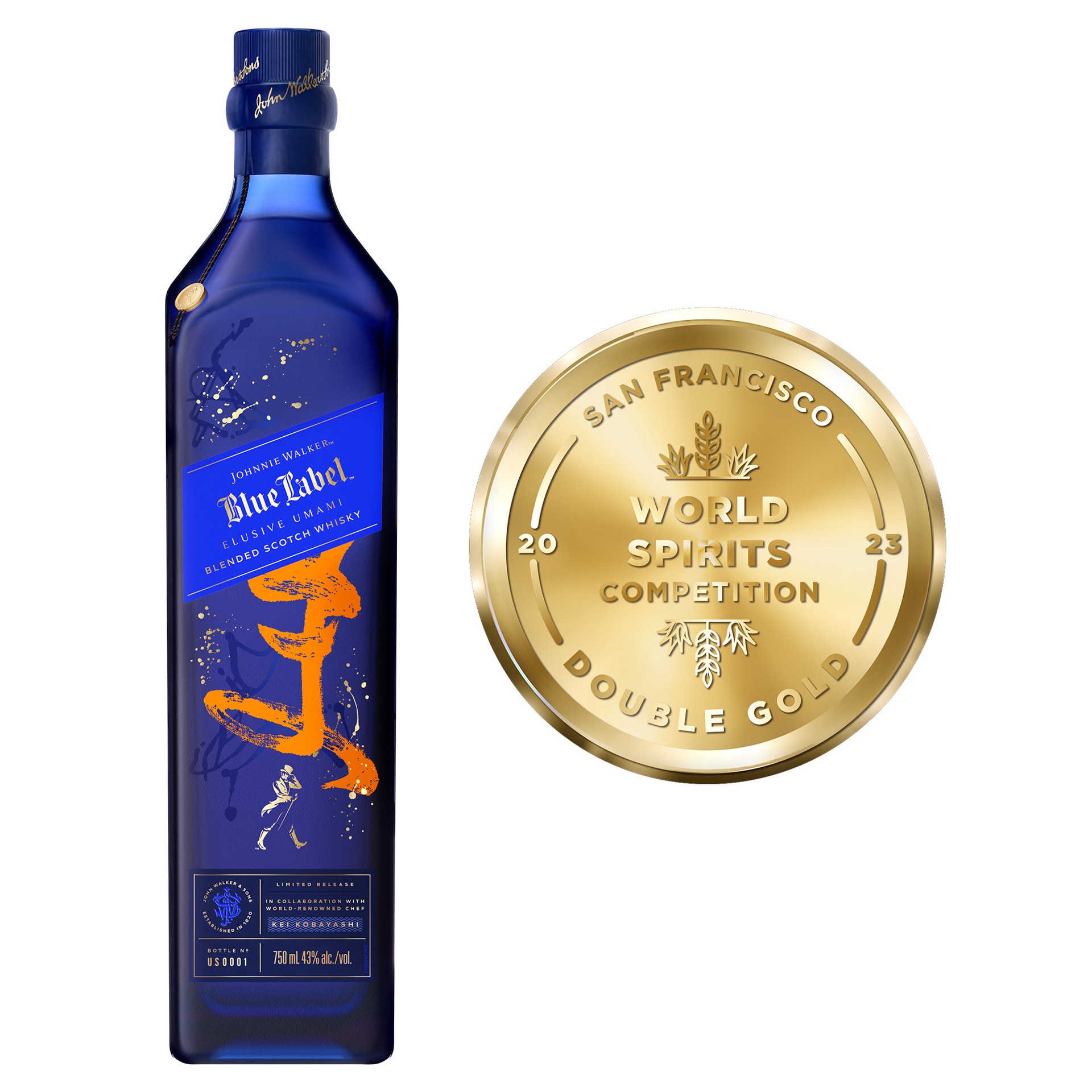slide 4 of 10, Johnnie Walker Blue Label Elusive Umami Blended Scotch Whisky, 750 mL, 750 ml
