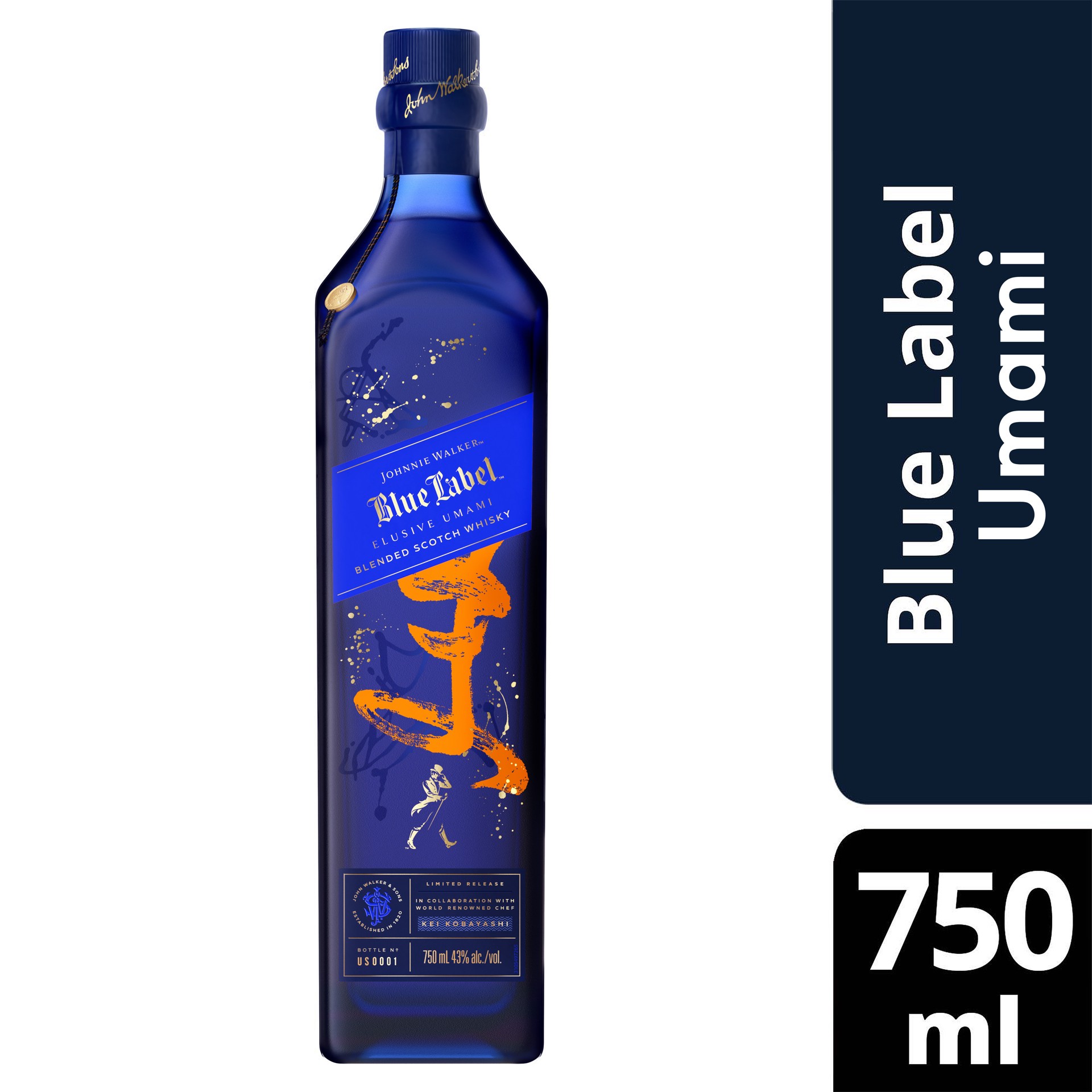 slide 7 of 10, Johnnie Walker Blue Label Elusive Umami Blended Scotch Whisky, 750 mL, 750 ml