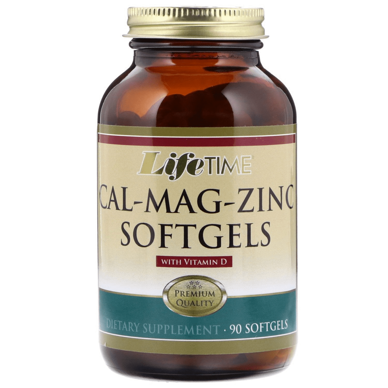 slide 1 of 1, Lifetime Cal-Mag-Zinc Softgels, 90 ct