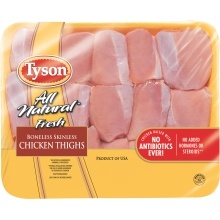 slide 1 of 1, Tyson Chicken Thighs, per lb