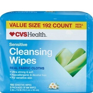 slide 1 of 1, CVS Health Cleansing Wipes Refill, 192 ct