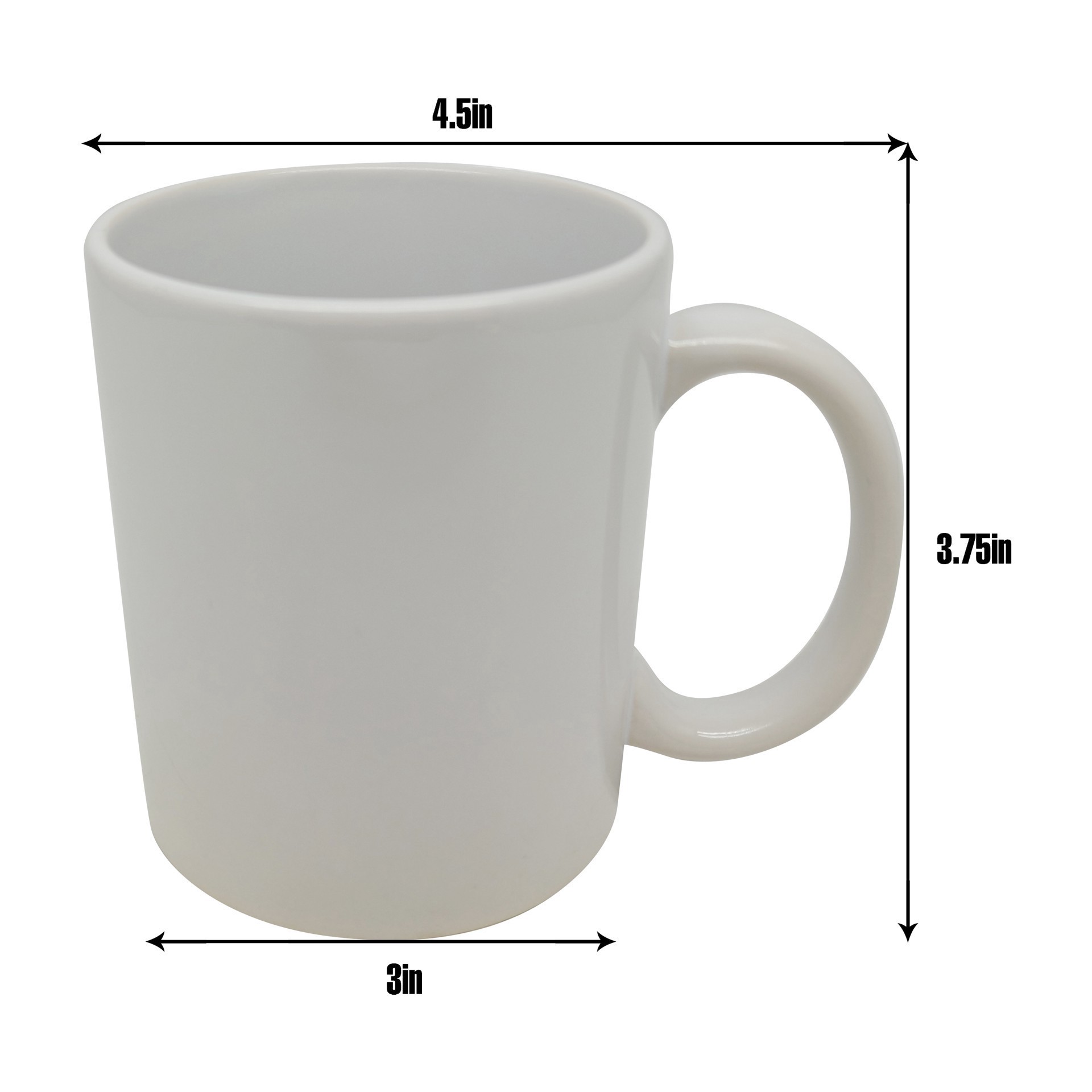 slide 2 of 5, 11.8oz. Sublimation Ceramic Mug By Make Market, 11.8 oz