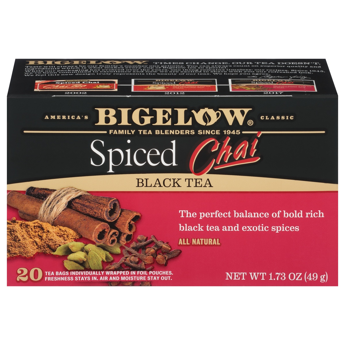 Bigelow Spiced Chai Tea 20 ct Shipt