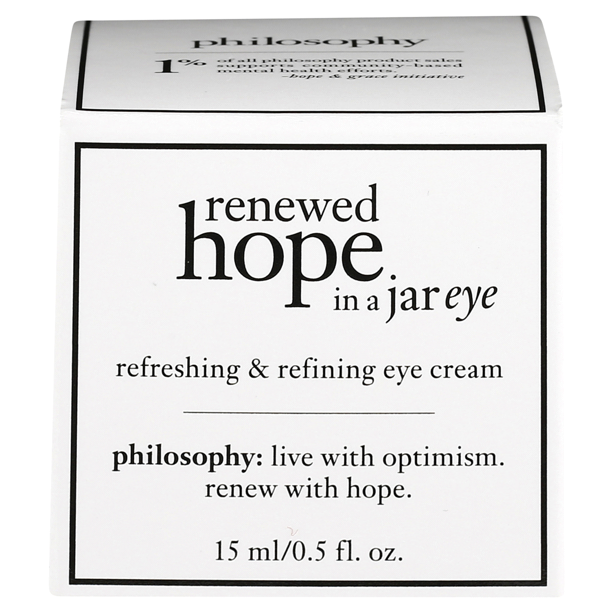 slide 1 of 5, philosophy Renewed Hope in a Jar Eye,., 5 fl oz