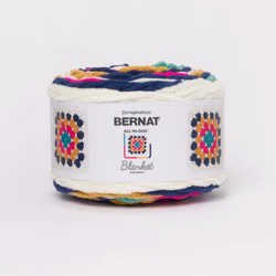 Bernat All-In-One Blanket Granny, Retro Pop