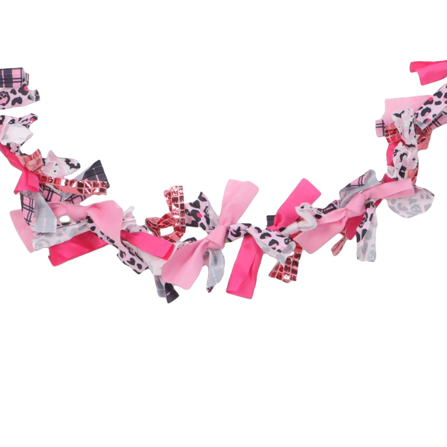 slide 2 of 2, 6ft. Pink Fabric Garland By Ashland, 6 ft