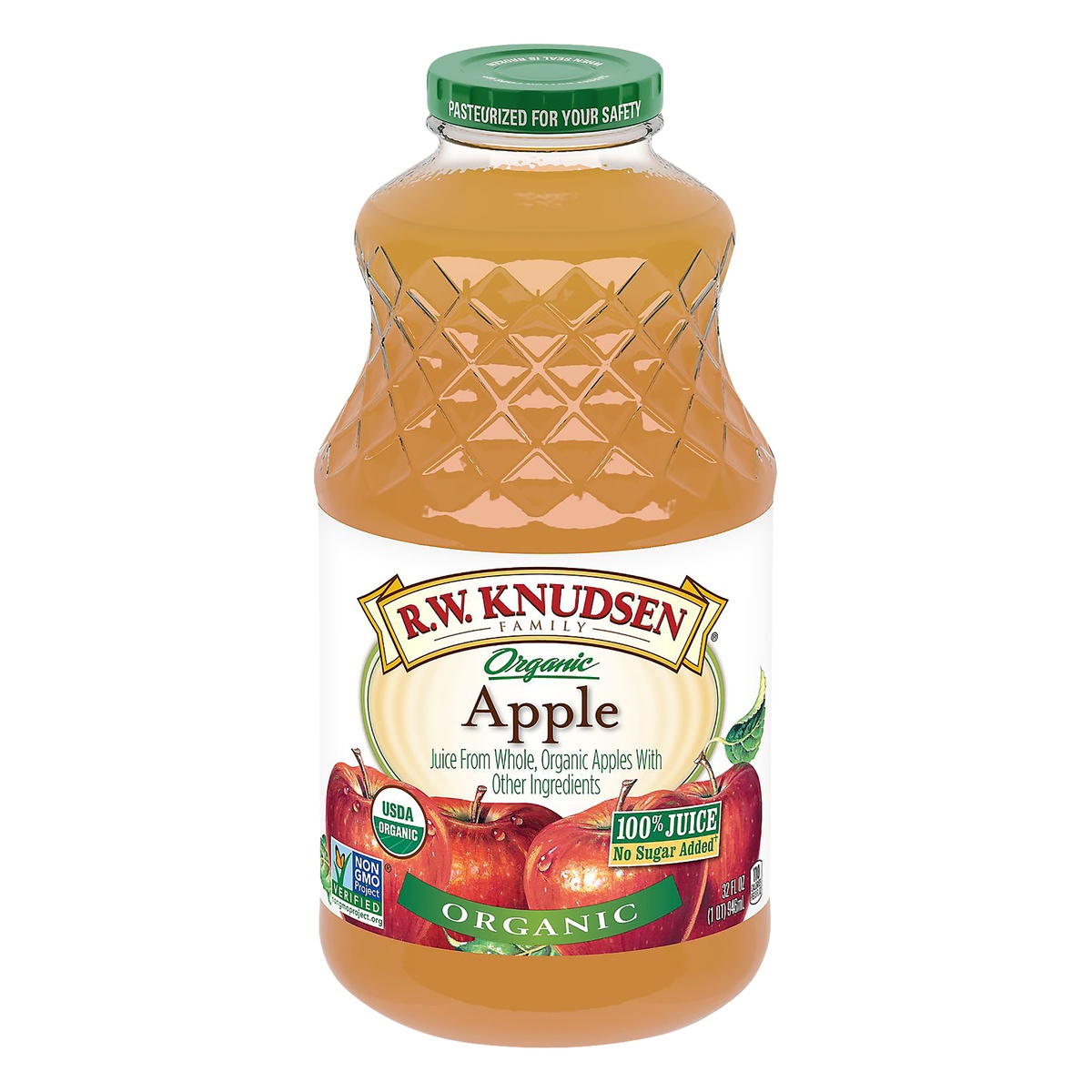 slide 1 of 7, Knudsen Organic Apple Quart Juice, 32 oz