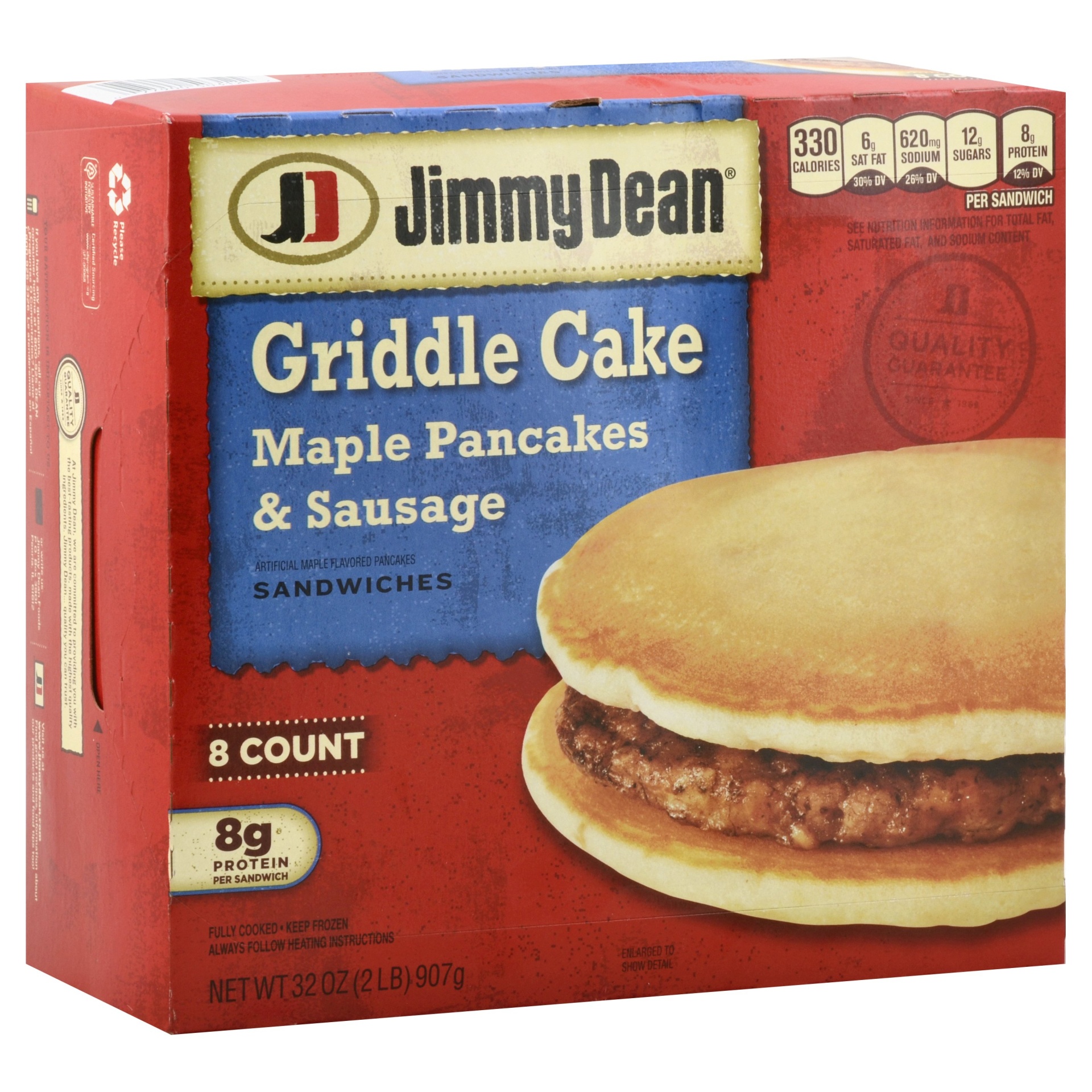 Jimmy Dean Sandwiches, Griddle Cake, Maple Pancakes & Sausage, Family