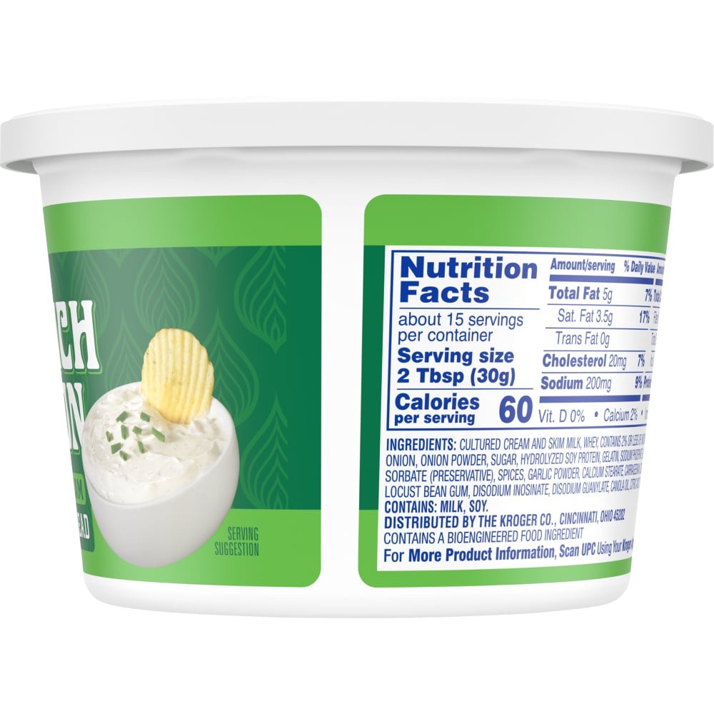 slide 2 of 5, Kroger French Onion Sour Cream Dip & Spread, 16 oz