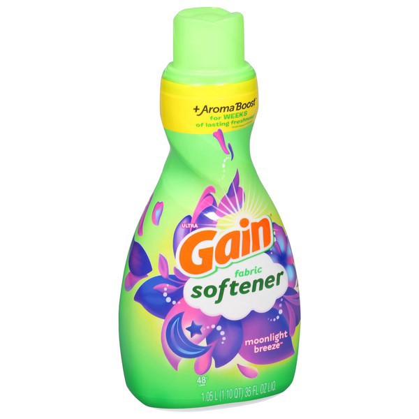 slide 1 of 1, Gain, Fabric Softener, Moonlight Breeze, Ultra, 35 oz