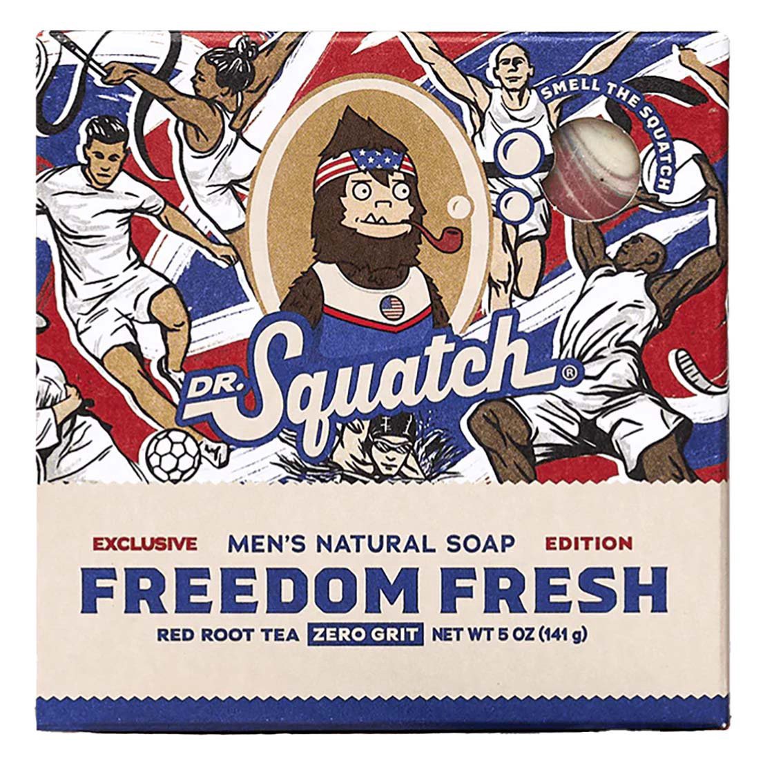 slide 1 of 1, Dr. Squatch Freedom Fresh Bar Soap, 5 oz
