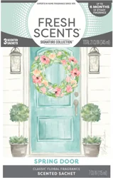 Fresh Scents 3 Pack Scented Sachet - Spring Door