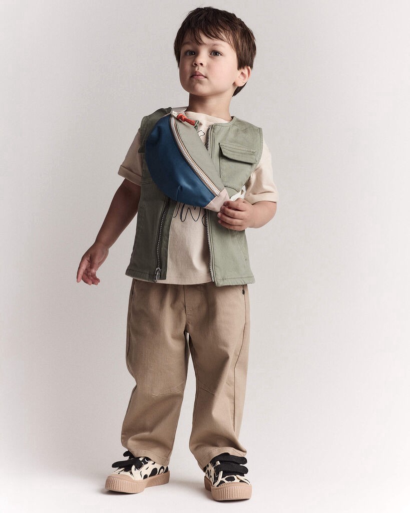 slide 9 of 9, Otteravenue Toddler Barrel Pant - Tan Tan 5T, 1 ct
