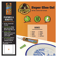 slide 8 of 17, Gorilla Super Glue 15 g, 15 g