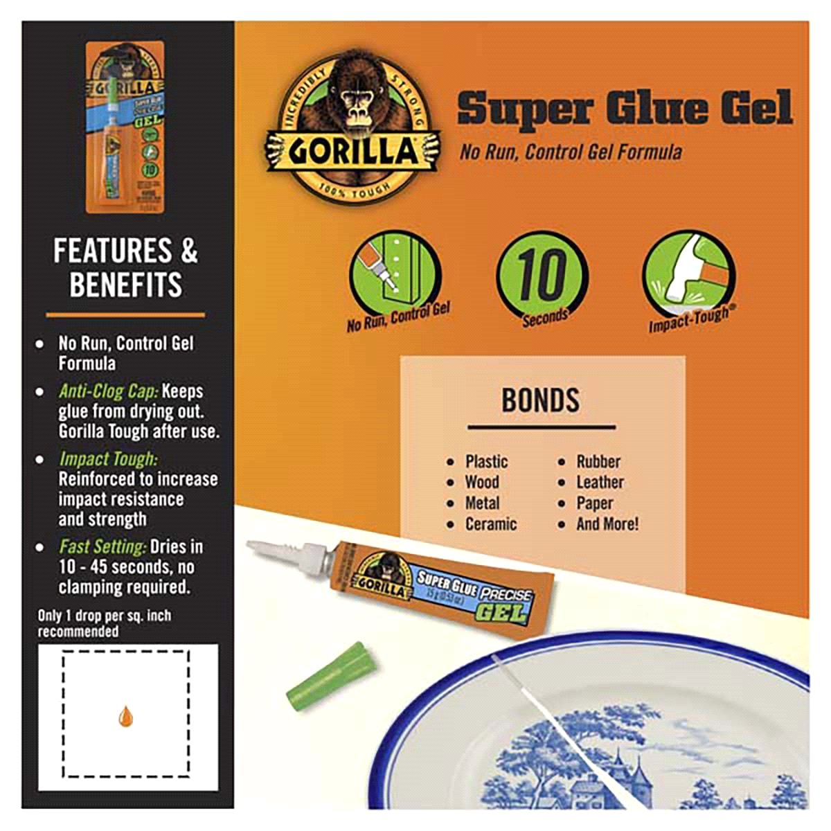 slide 15 of 17, Gorilla Super Glue 15 g, 15 g