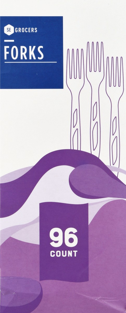 slide 5 of 11, SE Grocers Premium Clear Forks, 96 ct