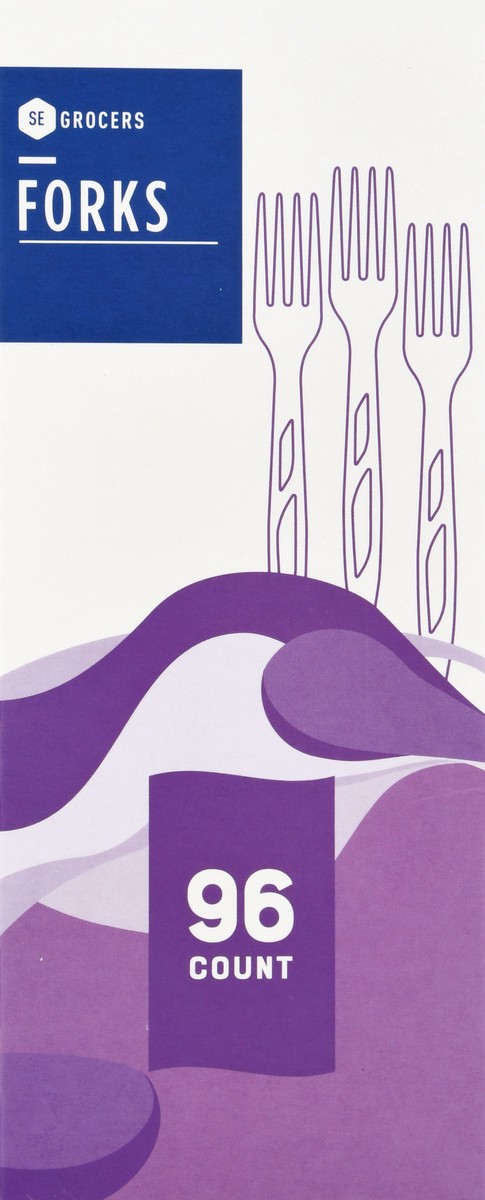 slide 4 of 11, SE Grocers Premium Clear Forks, 96 ct