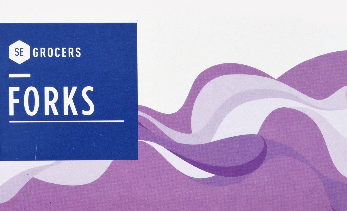 slide 8 of 11, SE Grocers Premium Clear Forks, 96 ct