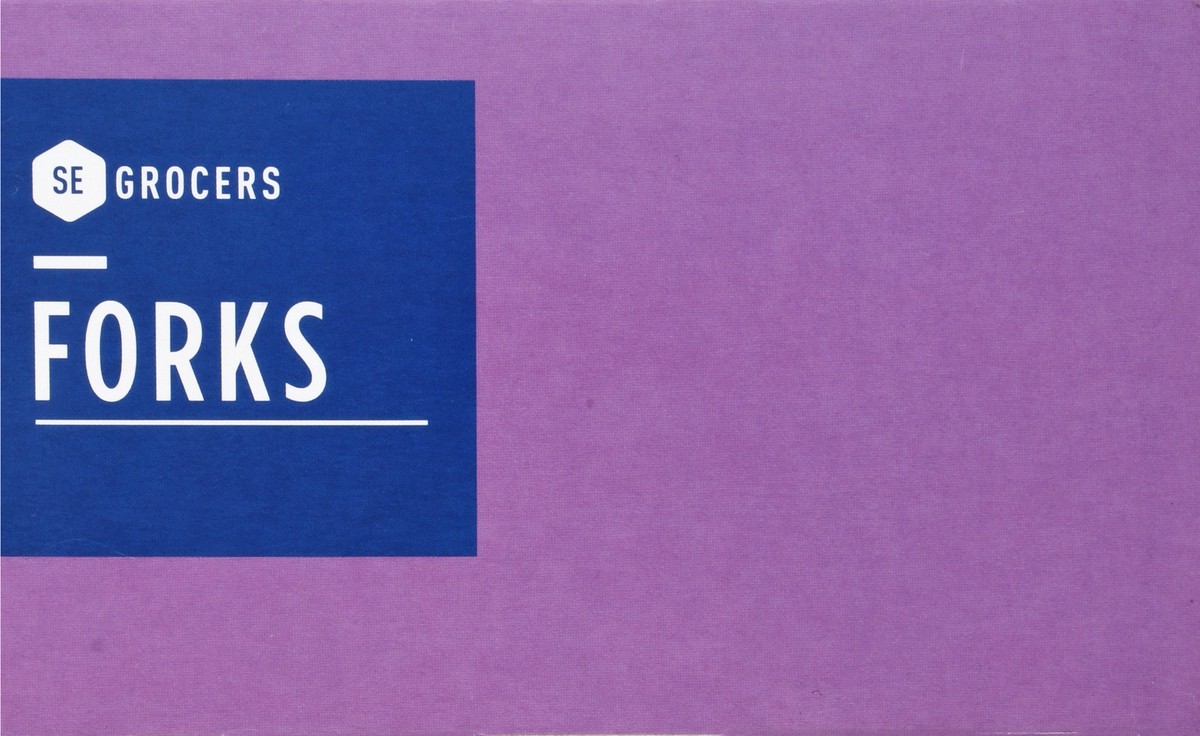 slide 6 of 11, SE Grocers Premium Clear Forks, 96 ct