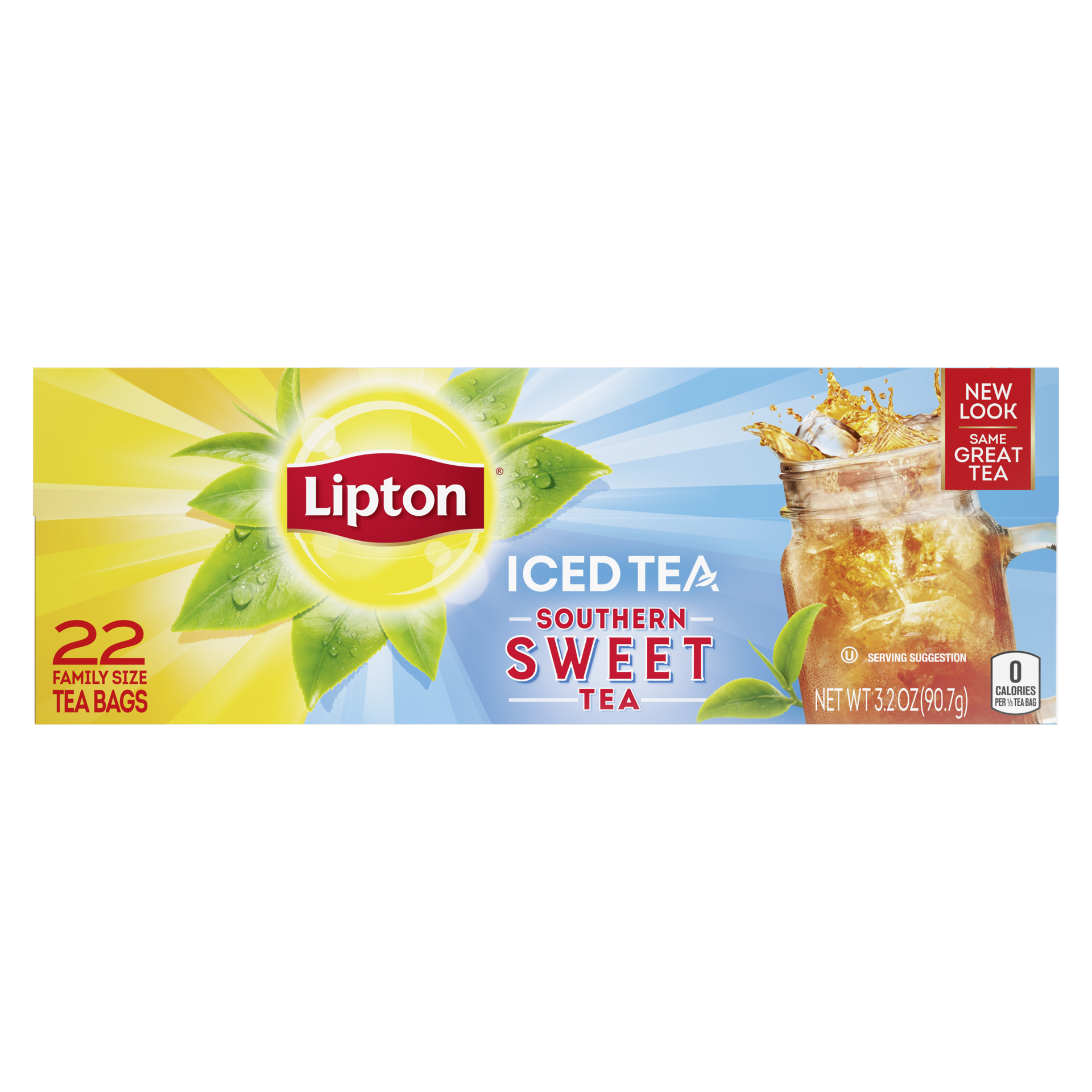 slide 4 of 4, Lipton Southern Sweet Iced Tea 22 Family Size Tea Bags, 22 ct