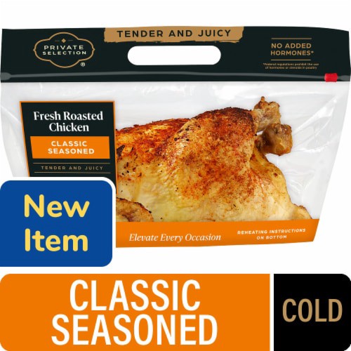 slide 1 of 1, Private Selection® Classic Seasoned Whole Roasted Chicken Cold, 32 oz