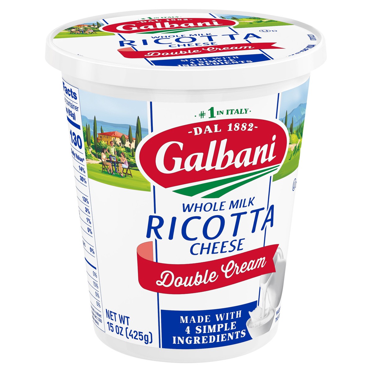 slide 2 of 8, Galbani Ricotta Double Cream, 15 oz