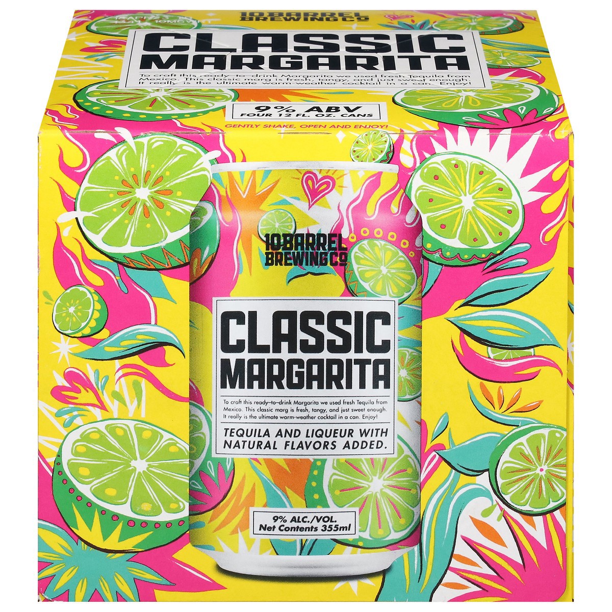 slide 1 of 1, 10 Barrel Brewing Co. Co. Classic Margarita, 4 Pack 12 fl. oz. Cans, 4 ct; 12 oz