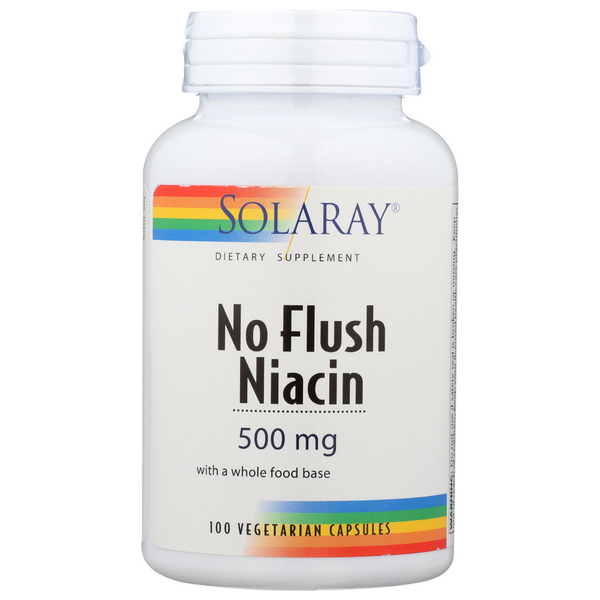 slide 1 of 1, Solaray Niacin No Flush 500mg, 100 ct