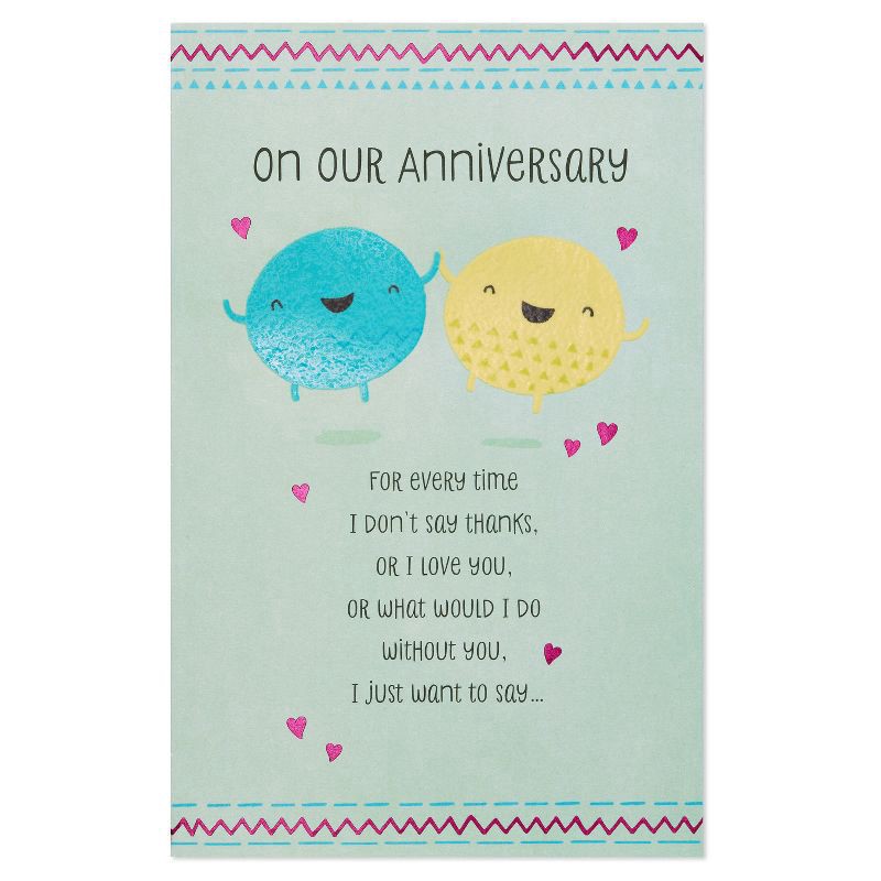 slide 3 of 5, Carlton Cards Anniversary Card Love You, 1 ct