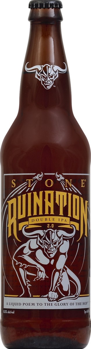 slide 4 of 5, Stone Brewing Ruination IPA Bottle, 22 fl oz