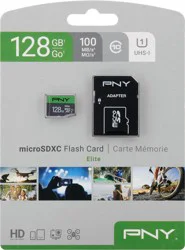 PNY 128 GB Elite MicroSDXC Flash Card 1 ea Card