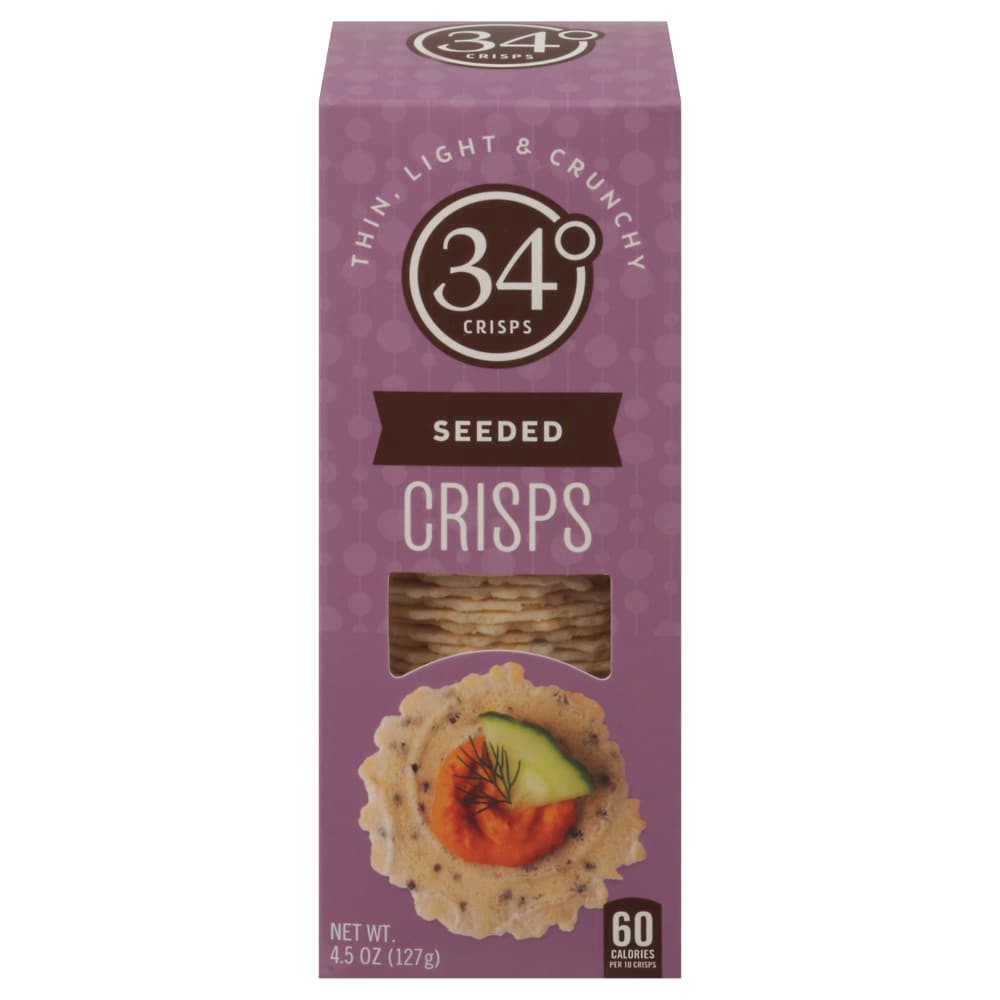 slide 1 of 6, 34 Degrees Seeded Crisps 4.5 oz, 4.5 oz